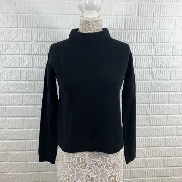 & Other Stories Sweaters - & Other Stories Black Mock Neck Crop Sweater XS